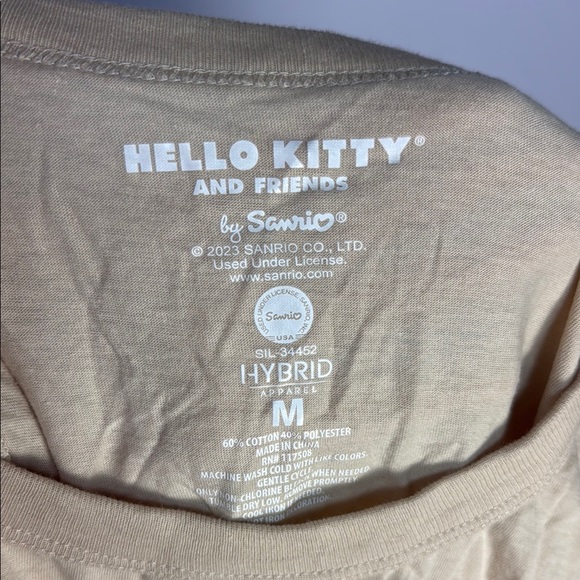 Hello Kitty Cream and Pink Short Sleeve Tee - Picture 6 of 6